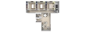 Three Beds, One Bath