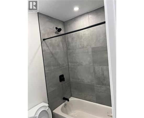 A bathroom with a toilet, a bathtub and a shower.