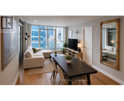 A well-lit living room with a dining table and chairs.