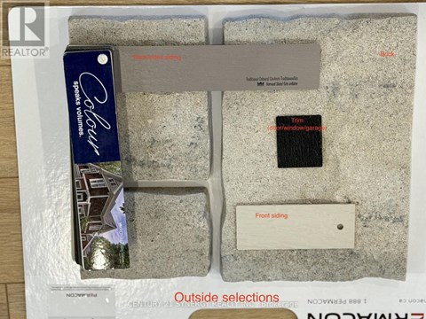 A brochure for a realtor with a blue tag that says "Colorado" on it.
