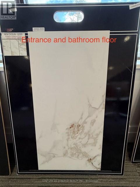 A white marble floor tile for entrance and bathroom.