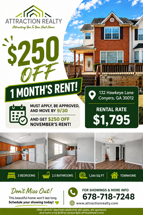 132 Hawkeye Lane 3 Beds Apartment for Rent