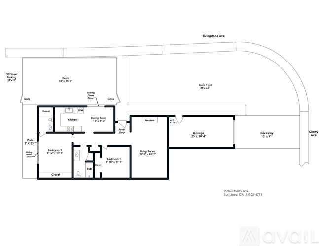 2296 Cherry Avenue 2 Beds Single Family Home for Rent - Photo gallery 1