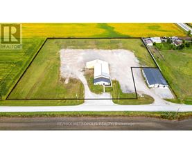 An aerial view of a property with a RE/MAX METROPOLIS REALTY logo.