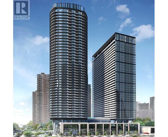 Two modern buildings are shown in the image.