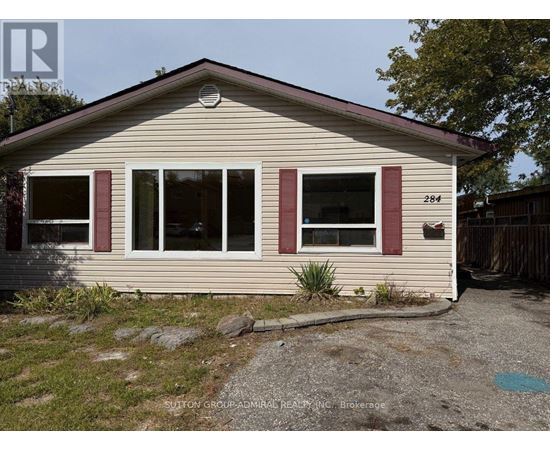 A small house with the number 284 on the front door.