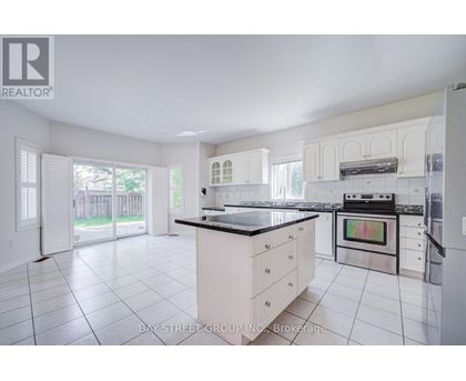 A white kitchen with a black counter top and a stove.