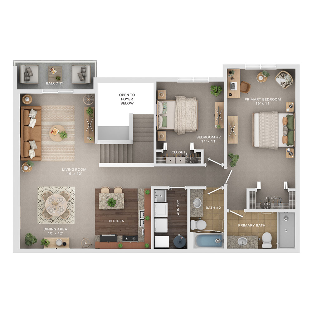 2 Bed | 2 Bath 1,330 Sq.Ft.