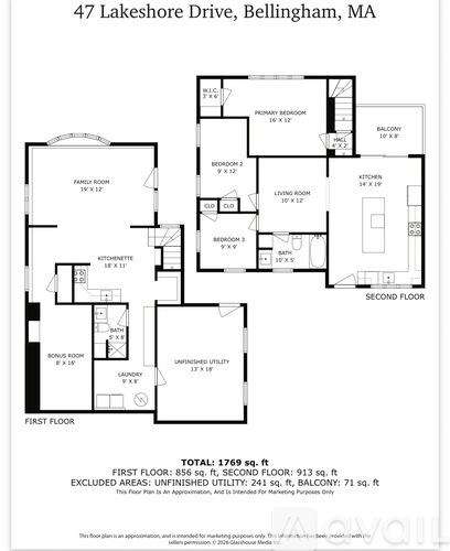 47 Lakeshore Drive 3 Beds Single Family Home for Rent - Photo gallery 4