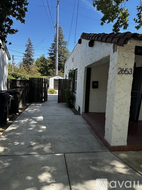 A white building with the number 2653 on it.