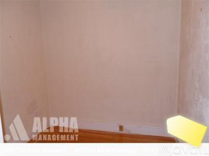 A white wall with a logo that says "Alpha Management" on it.
