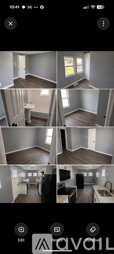 A series of images showing the interior of a room with a bed, a desk, and a window.