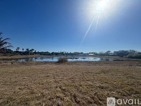 A sunny day at the marsh with the sun shining brightly.