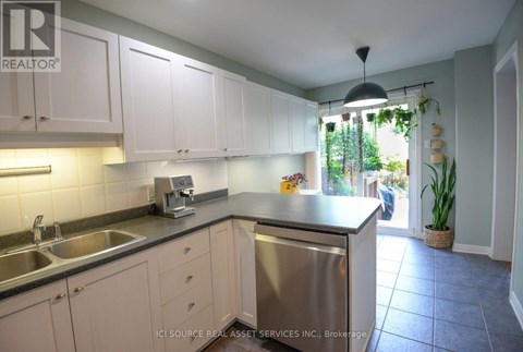 A kitchen with white cabinets and a stainless steel dishwasher.