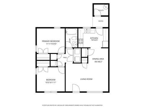 Unit A 2 Beds Apartment for Rent