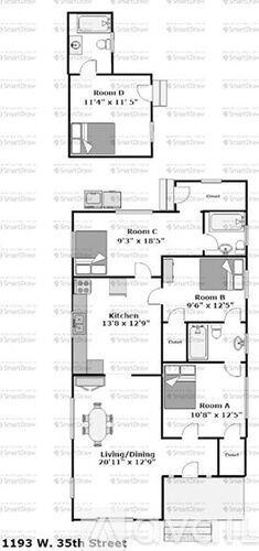 1193 West 35th Street 1 Single Family Home for Rent - Photo gallery 3