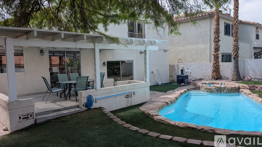 A house with a pool in the backyard.