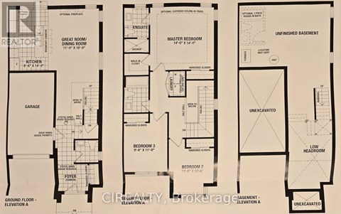 A floor plan for a home with a basement and a first floor.