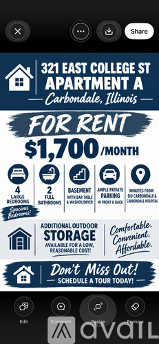 321 E College St 4 Beds Apartment for Rent - Photo gallery 1