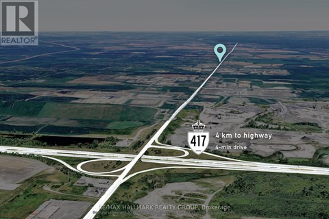 A map shows a location with a marker and the text "4 km to highway 4-min drive".