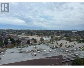 A view of a parking lot from a high vantage point.