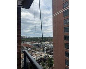 A view from a high-rise building looking down at a construction site.