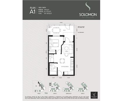 A black and white image of a floor plan for a residence with the text "SOLOMON LANGLEY" in the top right corner.