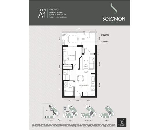 A black and white image of a floor plan for a residence with the text "SOLOMON LANGLEY" in the top right corner.