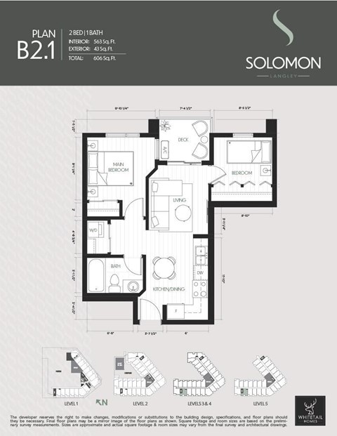 A floor plan for a home by Solomon Langley shows a kitchen, dining room, and living room.