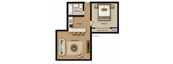 1/1 260 sqft