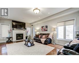 A living room with a fireplace and a couch.