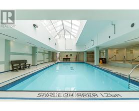 Swimming pool in a large indoor swimming pool.