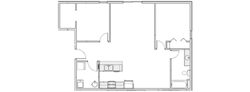 2 Bedrooms, 1 Bathroom