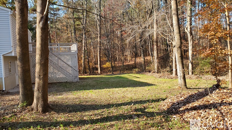 A white fence stands in a grassy field with trees in the background.