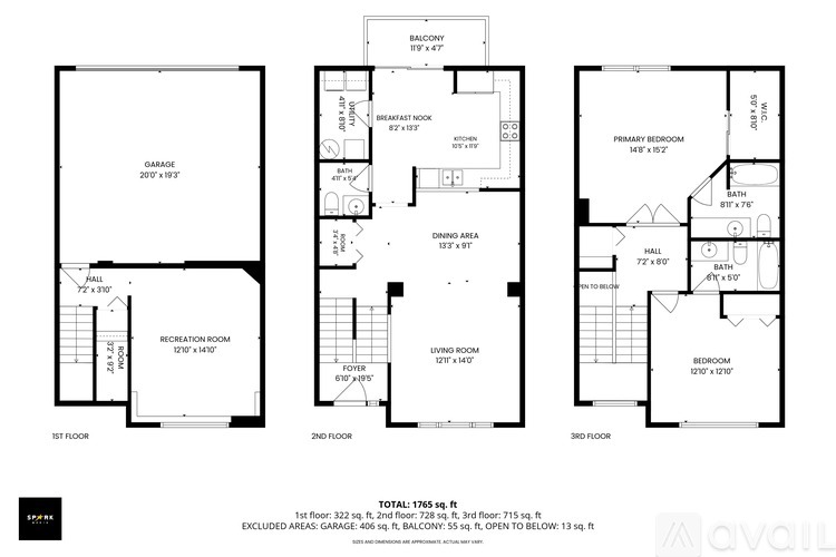 1333 New Haven Drive 2 Beds Townhouse for Rent - Photo gallery 3