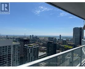 A cityscape viewed from a high-rise building.