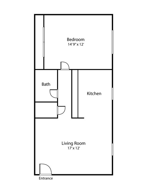 317-321 Hurst Street Studio Apartment for Rent