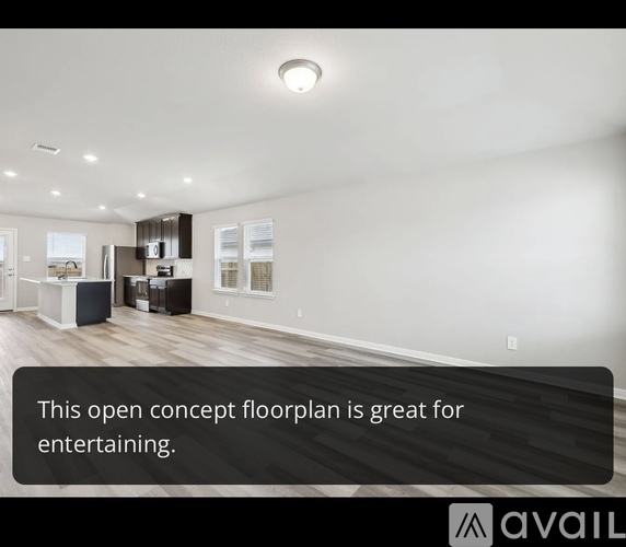 A spacious open concept floor plan is ideal for entertaining.