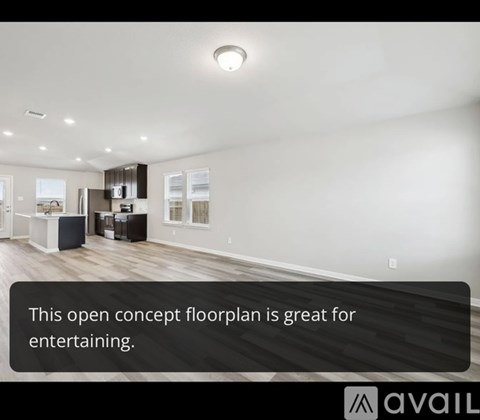 A spacious open concept floor plan is ideal for entertaining.