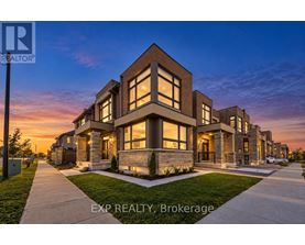 A modern house with a stone facade is shown with the EXP REALTY Brokerage logo in the foreground.