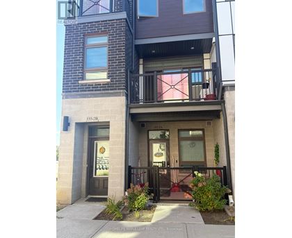 A building with a balcony and a sign that says "HOMELESS MAPLE LEAF REALTY LTD. BROKERAGE".