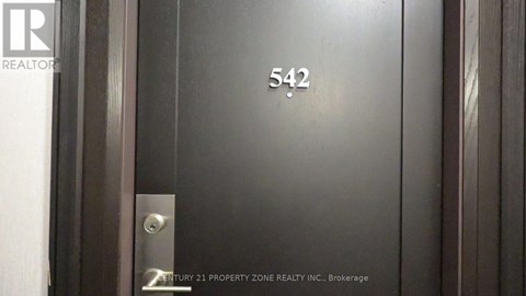 A door with the number 542 on it.