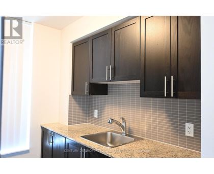 A kitchen with a sink and cabinets.