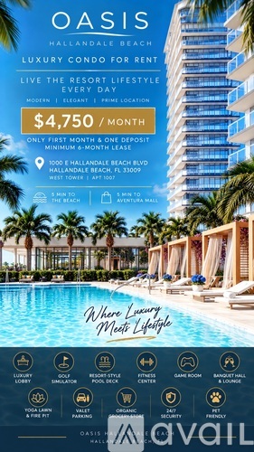 1000 E Hallandale Beach Blvd 2 Beds Apartment for Rent - Photo gallery 1