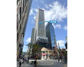 A tall building with the number 2708 on it.