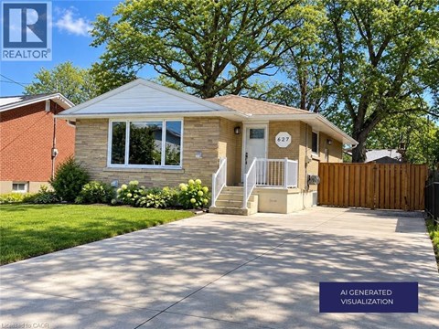 A house with a front yard and a driveway.