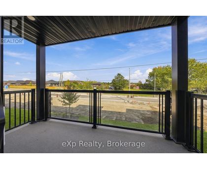 A balcony with a view of a construction site.