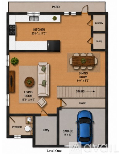 705 North Tennessee Street 3 Beds Townhouse for Rent - Photo gallery 3
