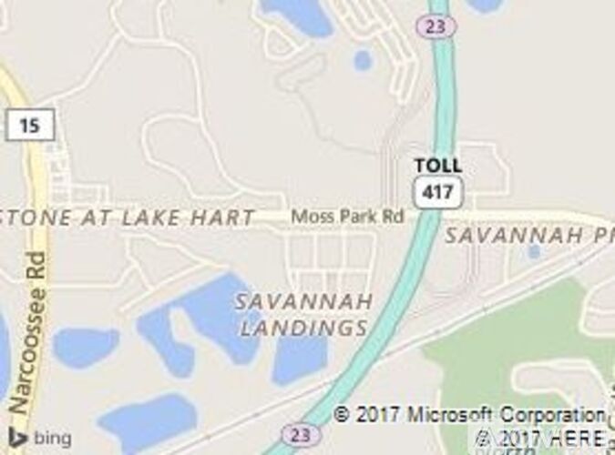 A map shows a section of roads and landings.