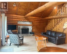 A living room with a fireplace and a couch.